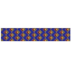 Blue Geometric Losangle Pattern Flano Scarf (large)