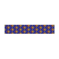 Blue Geometric Losangle Pattern Flano Scarf (mini)