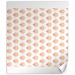 Geometric Losangle Pattern Rosy Canvas 8  x 10  8.15 x9.66  Canvas - 1