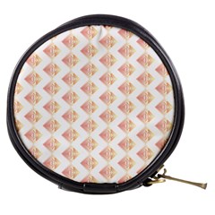 Geometric Losangle Pattern Rosy Mini Makeup Bags