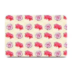 Yellow Floral Roses Pattern Plate Mats by paulaoliveiradesign