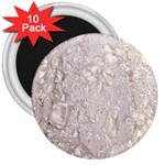 Off White Lace Pattern 3  Magnets (10 pack)  Front