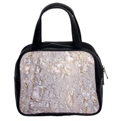 Off White Lace Pattern Classic Handbags (2 Sides) by paulaoliveiradesign