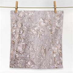 Off White Lace Pattern Face Towel