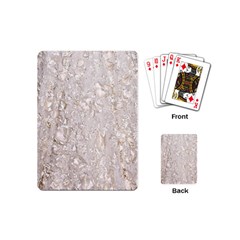 Off White Lace Pattern Playing Cards (mini)  by paulaoliveiradesign