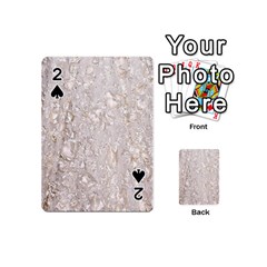 Off White Lace Pattern Playing Cards 54 (mini)  by paulaoliveiradesign