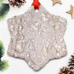 Off White Lace Pattern Ornament (snowflake)