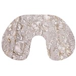 Off White Lace Pattern Travel Neck Pillows Front