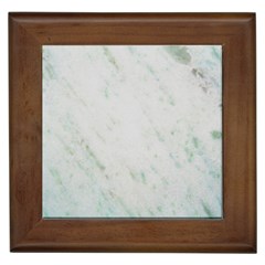 Greenish Marble Texture Pattern Framed Tiles