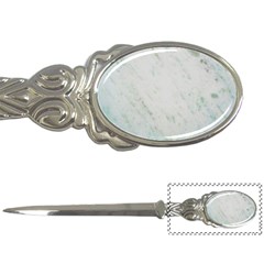 Greenish Marble Texture Pattern Letter Openers