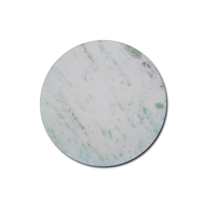 Greenish Marble Texture Pattern Rubber Coaster (Round) 