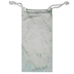 Greenish Marble Texture Pattern Jewelry Bag Front