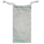 Greenish Marble Texture Pattern Jewelry Bag Back