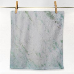 Greenish Marble Texture Pattern Face Towel