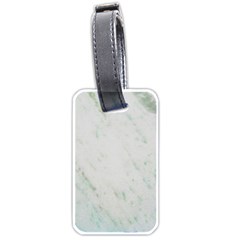 Greenish Marble Texture Pattern Luggage Tags (one Side)  by paulaoliveiradesign