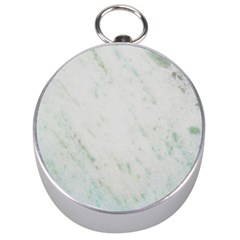 Greenish Marble Texture Pattern Silver Compasses by paulaoliveiradesign