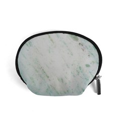 Greenish Marble Texture Pattern Accessory Pouches (small)  by paulaoliveiradesign