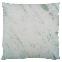 Greenish Marble Texture Pattern Large Flano Cushion Case (one Side) by paulaoliveiradesign