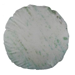 Greenish Marble Texture Pattern Large 18  Premium Flano Round Cushions by paulaoliveiradesign