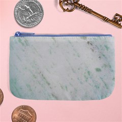 Greenish Marble Texture Pattern Large Coin Purse