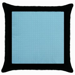 Blue Pattern Throw Pillow Case (black)