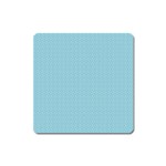 Blue Pattern Square Magnet Front