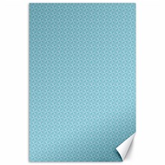 Blue Pattern Canvas 24  X 36 