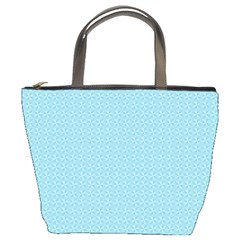 Blue Pattern Bucket Bags