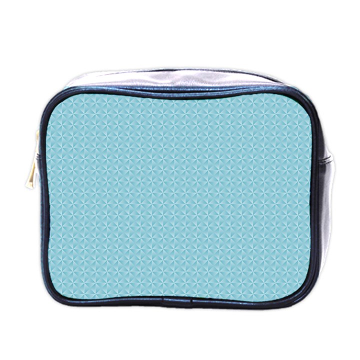 Blue Pattern Mini Toiletries Bags