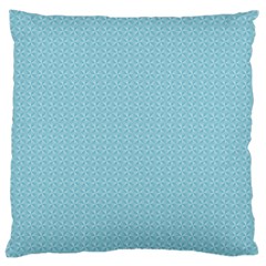 Blue Pattern Large Cushion Case (one Side) by paulaoliveiradesign