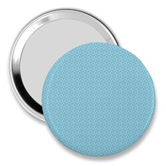 Blue Pattern 3  Handbag Mirrors