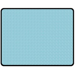 Blue Pattern Double Sided Fleece Blanket (medium) 