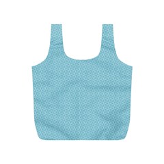 Blue Pattern Full Print Recycle Bags (s) 