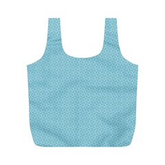 Blue Pattern Full Print Recycle Bags (m) 