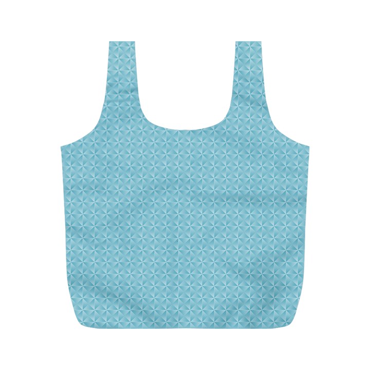 Blue Pattern Full Print Recycle Bags (M) 