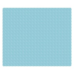 Blue Pattern Double Sided Flano Blanket (small)  by paulaoliveiradesign