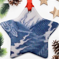 Blue Chinese Dragon Ornament (star)