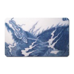 Blue Chinese Dragon Magnet (rectangular) by paulaoliveiradesign