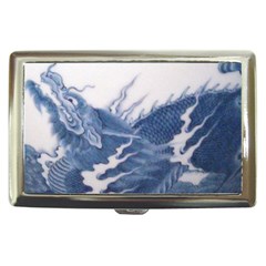 Blue Chinese Dragon Cigarette Money Cases by paulaoliveiradesign