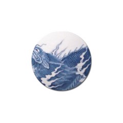 Blue Chinese Dragon Golf Ball Marker (4 Pack) by paulaoliveiradesign