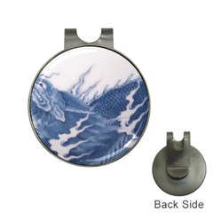 Blue Chinese Dragon Hat Clips With Golf Markers