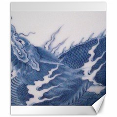 Blue Chinese Dragon Canvas 20  X 24   by paulaoliveiradesign