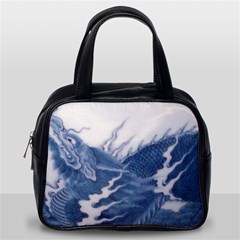 Blue Chinese Dragon Classic Handbags (one Side)