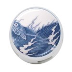 Blue Chinese Dragon 4-Port USB Hub (Two Sides)  Front