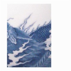 Blue Chinese Dragon Small Garden Flag (two Sides)