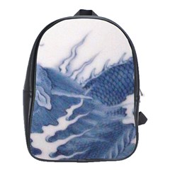 Blue Chinese Dragon School Bags (xl) 