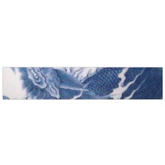 Blue Chinese Dragon Flano Scarf (small) by paulaoliveiradesign