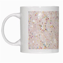 White Sparkle Glitter Pattern White Mugs by paulaoliveiradesign