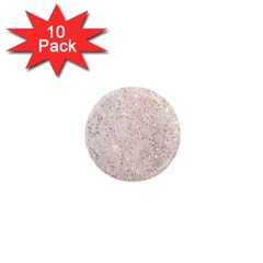 White Sparkle Glitter Pattern 1  Mini Magnet (10 Pack) 