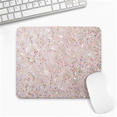 White Sparkle Glitter Pattern Large Mousepads